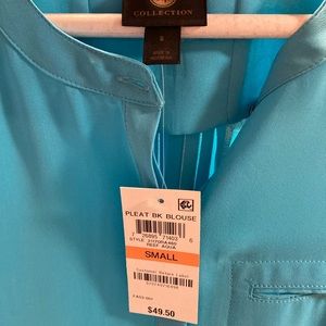 NWTO JM Collection pleated blouse size small